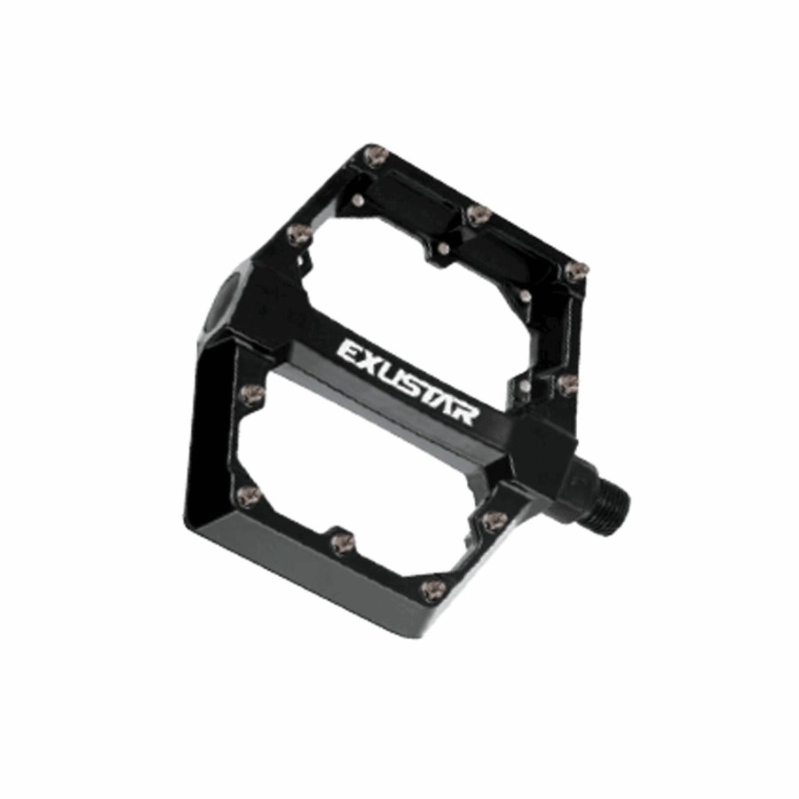 Pedal e-pb531 bmx/freestyle 105x108mm in black aluminum - flat - 1