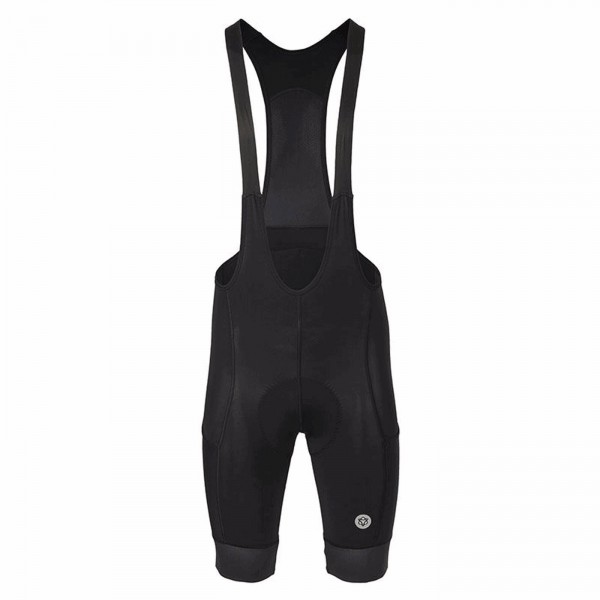 Venture gravel short bib overalls man black size m - 1