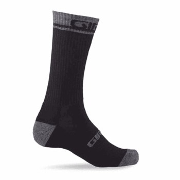 Black/grey merino wool winter socks size 43-45 - 1