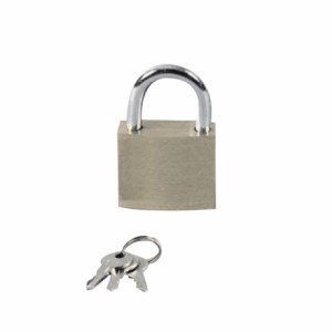 Arched padlock diameter: 40mm in brass - 1