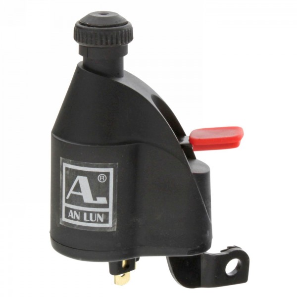 Aero-dynamo anlun, 6v/3w, black fibreglass, with german test number, with double connection, easy running and longer lifetime - 