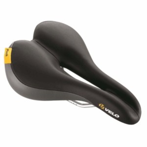 Velo plush saddle model inclined 3147, black color - 1