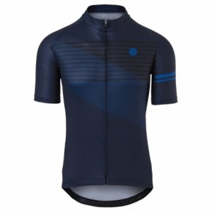 Chemise sport rayée homme bleu foncé - manches courtes taille s - 1