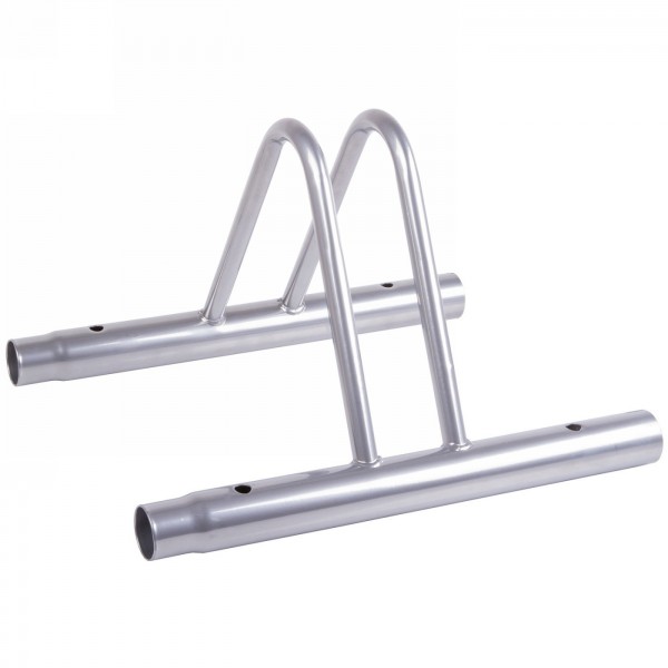 Bike rack for bicycles, steel, silver, mv - 1