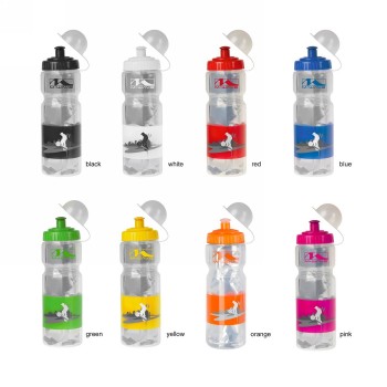 Transparent/black thermal plastic water bottle, 400 ml, header card - 2