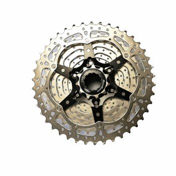 Cassetta mtb 10v x 11/42 denti in acciaio argento - corpetto shimano - 1 - Cassette - 4710944252576