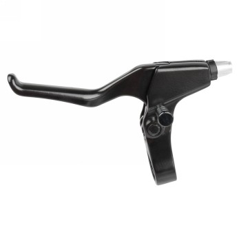 Brake lever, 2-3 fingers, left, with locking button for v-brake, black, mv - 1