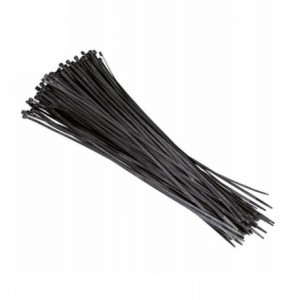 Pack of 100 nylon ties pa6.6 2,5 x 98mm black - 1