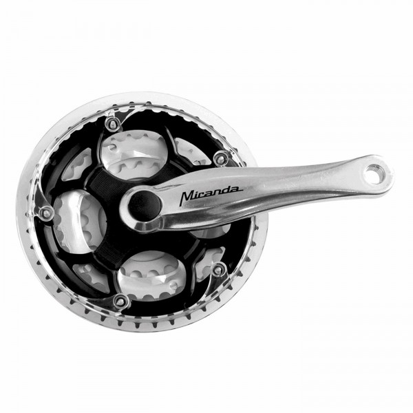 Mtb crankset 3x8/9s 22/32/42 teeth x crank arm: 170mm black/silver - 1