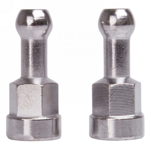 système de fixation de rechange/double m10x1.0 pour remorque à bagage à une roue m-wave n° 640081, axe fixe (10 mm), 1 set compr