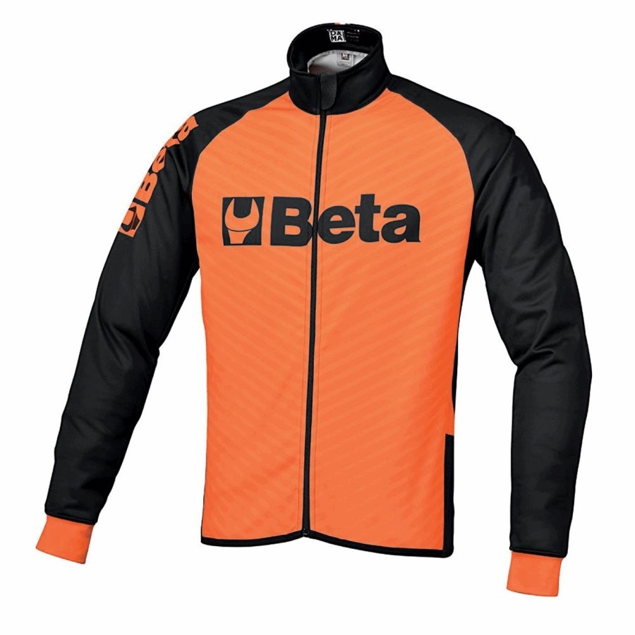 Chaqueta ciclismo invierno naranja talla xl - 1