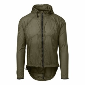 Venture chaqueta con capucha viento verde militar unisex talla 2xl - 1