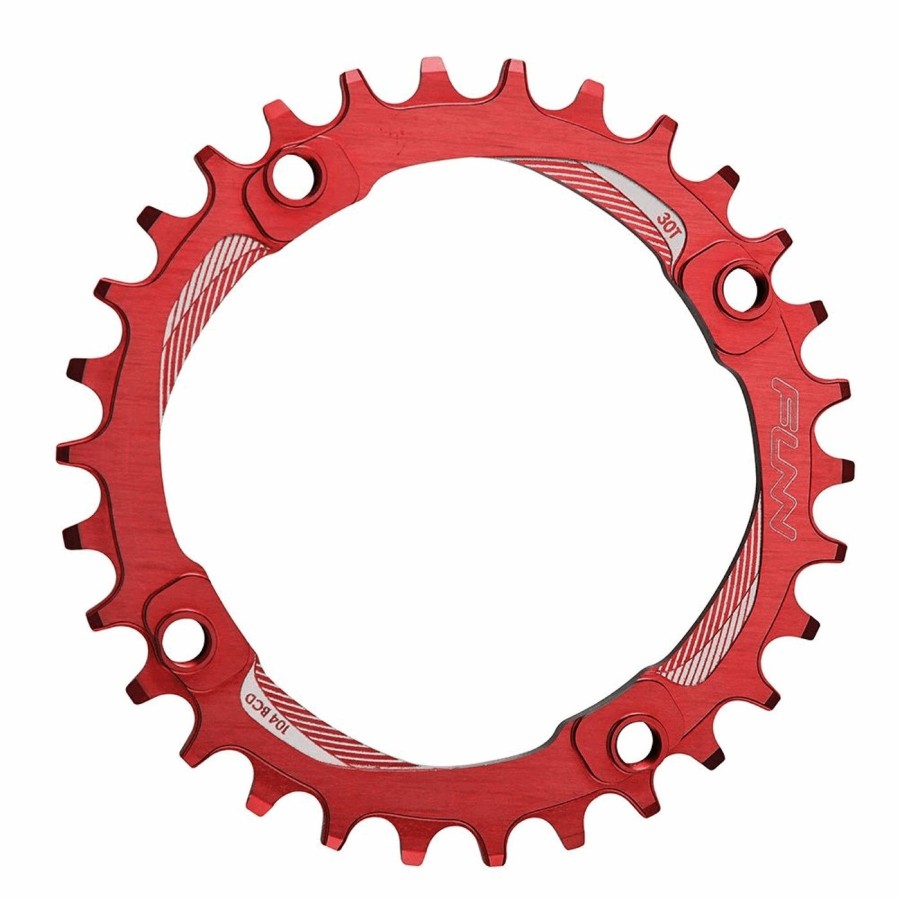 Chainring solo 104 32 teeth aluminum 7075 cnc red - bcd 104mm - 1