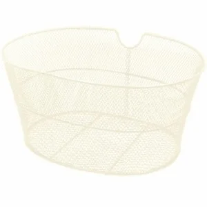 Front oval basket in cream color - 1