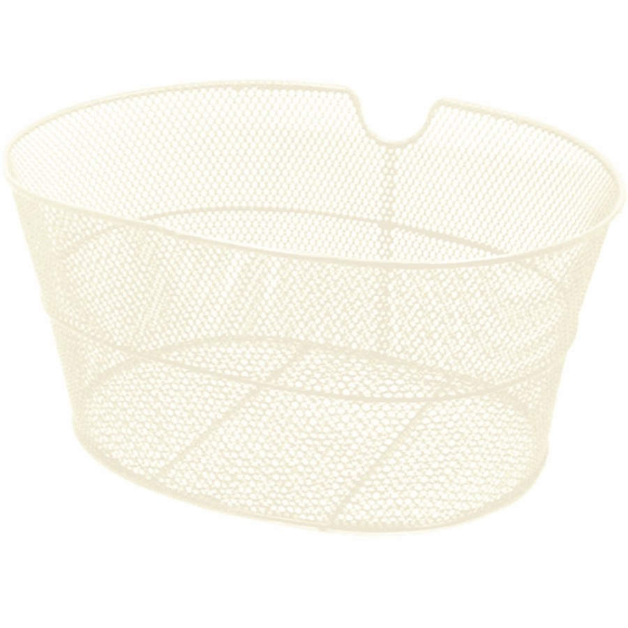 Front oval basket in cream color - 1