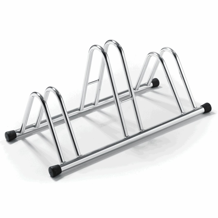 Rack 78x42cm x alto: 38cm 3 espacios en acero plateado - 1