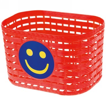 Cestino di plastica, per bambini, circa 20 x 13,5 x 12,5 cm, rosso - 1 - Cestini - 0698238411158