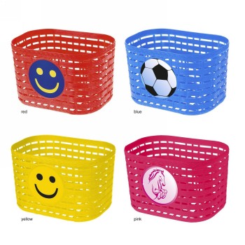 Cestino di plastica, per bambini, circa 20 x 13,5 x 12,5 cm, rosso - 2 - Cestini - 0698238411158