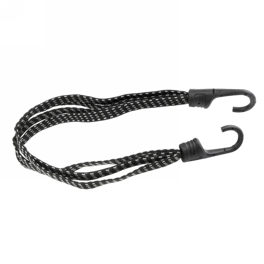 Correa de equipaje de 4 bandas bungee multi 60, 600 x 13 mm, negra, por pares en tarjeta m-wave - 1