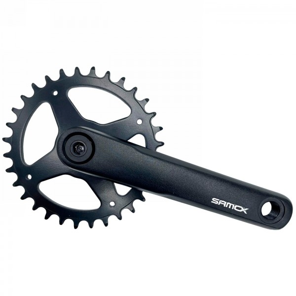 crankset samox, jis, aluminium crank 170 mm, steel chainring 32 teeth, without bottom bracket and axle bolts, mv - 1