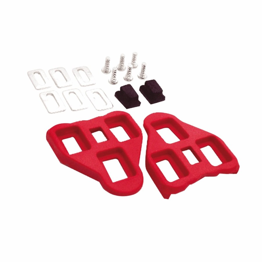 Delta road cleats in nylon 5° oscillation red - 1