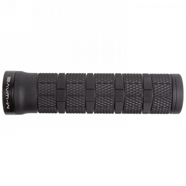 Pair of screw-on mtb grips cloud slick fix 6, 130 mm, black, screw-on mounting and black screws, in pair in a pe-bag - 1