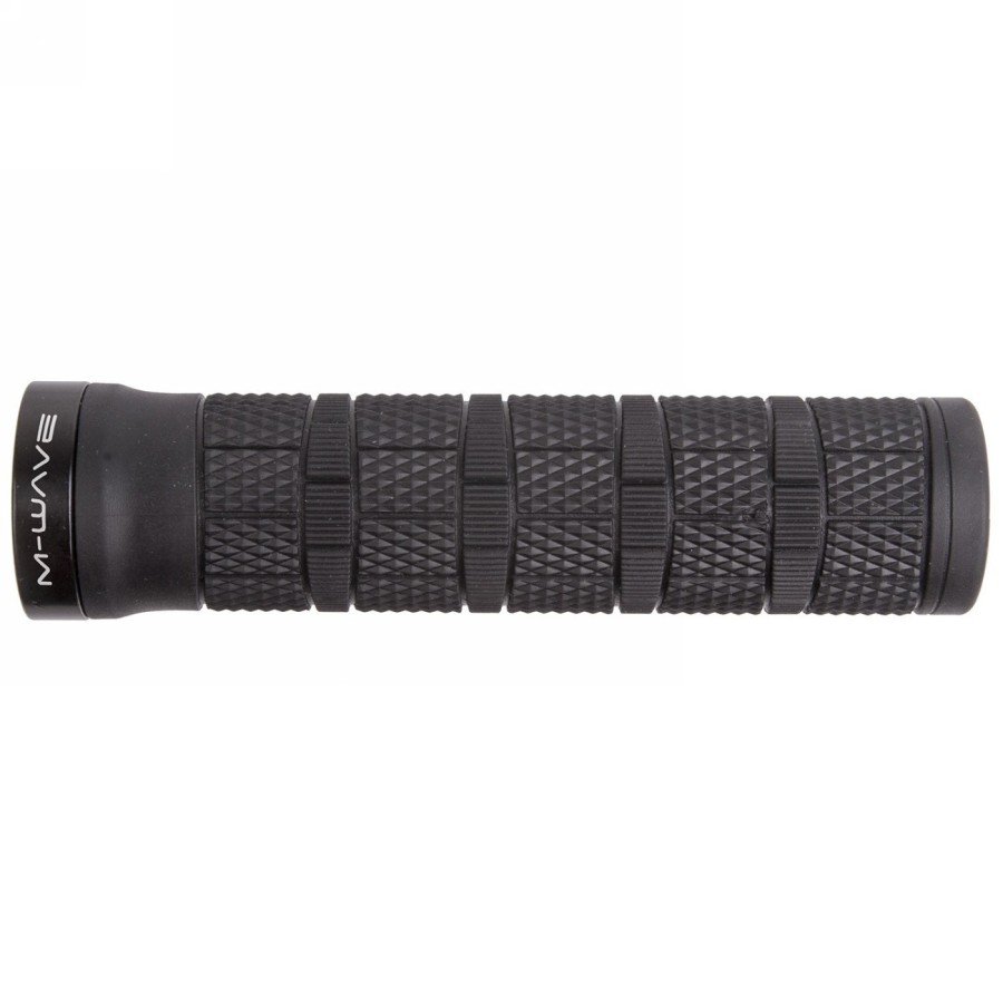 Pair of screw-on mtb grips cloud slick fix 6, 130 mm, black, screw-on mounting and black screws, in pair in a pe-bag - 1