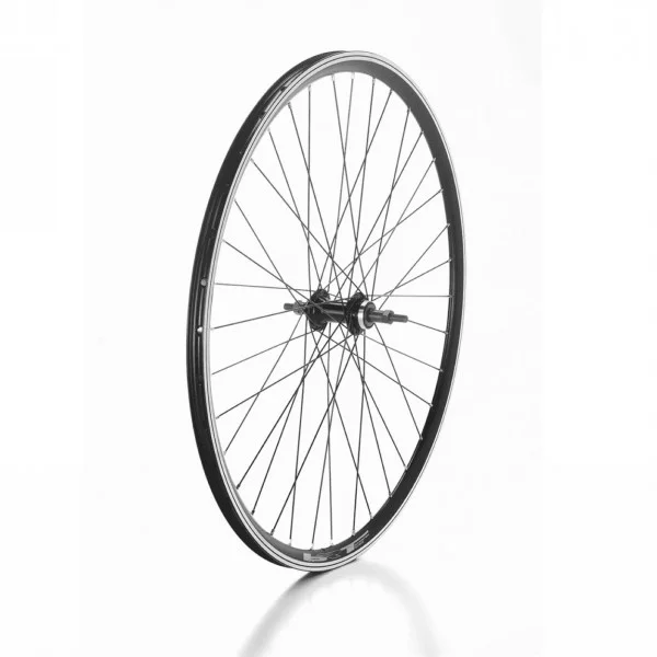 Roue 26" vtt arriere noir v-brake qr - filetage 6/7v - 1