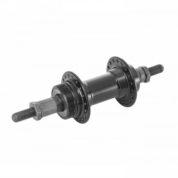 Rear hub 36f black 6 / 7v 3/8 pin on bearings - 1