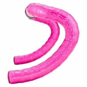 Prizmatik handlebar tape in super sticky kush pink + plug - 1