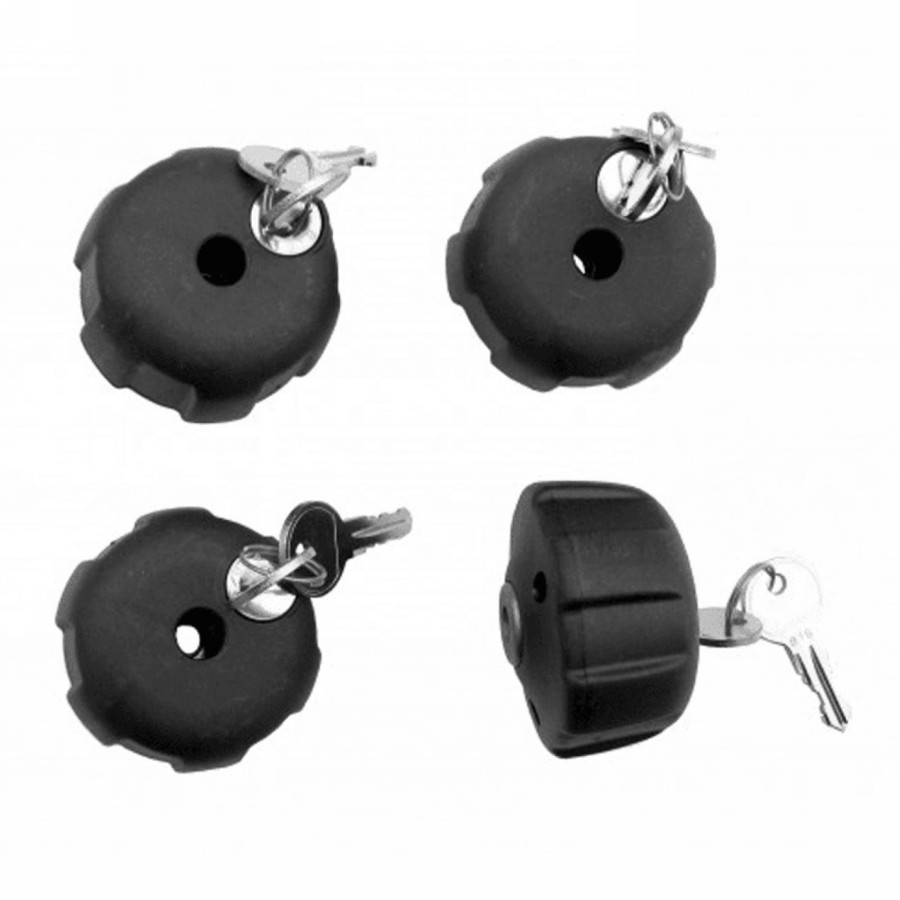 4-piece kit anti-theft knob for car cycle holder - 1