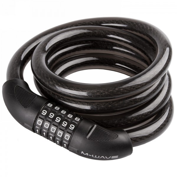 Spiral cable combination lock m-wave, 1800 x 20 mm, without holder, on card - 1