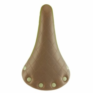 Selle velo plush modèle vintage sport 6067p, couleur marron - 1