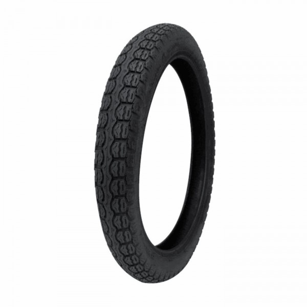 Tire moped 2,1/2-16 tubetype rigid black sculpted rickshaw - 1