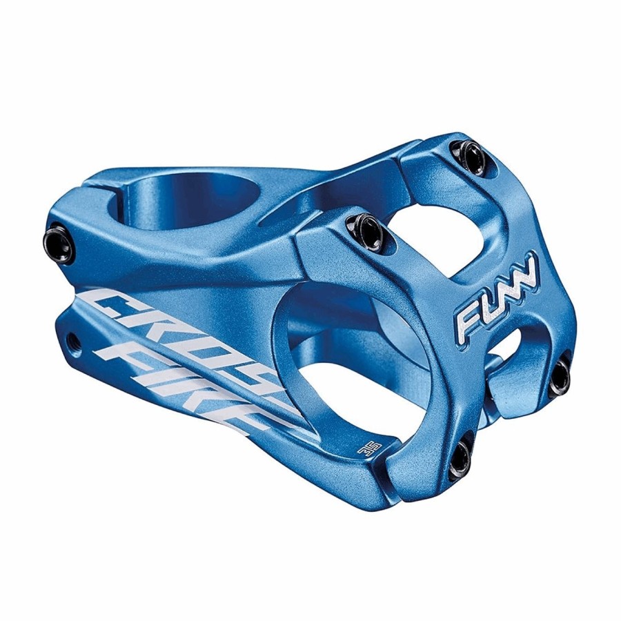 Potencia mtb crossfire 31,8x35 mm en aluminio ángulo 0° azul - 1