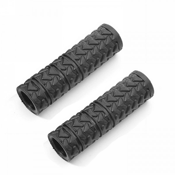 Grips mtb en caoutchouc noir - 1