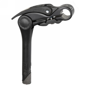 stem promax, aluminium, black, with quick-release for tool-free angle adjustment (0-70°), for 31.8 mm handlebars, - 1