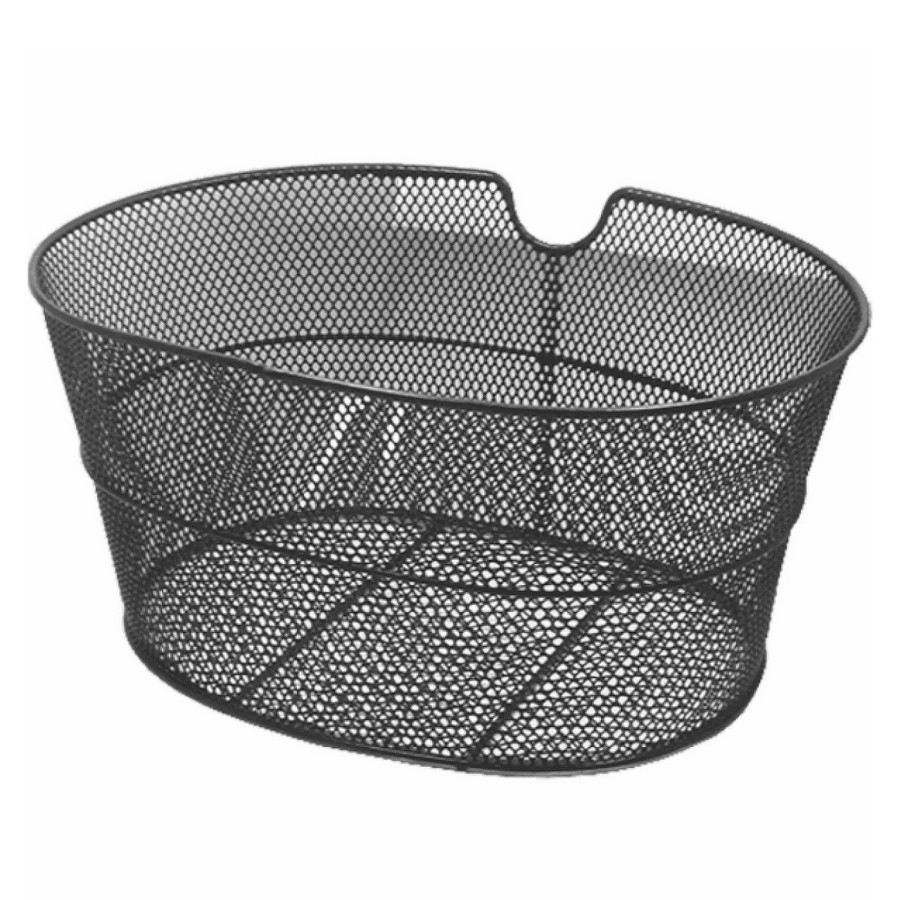 Black oval iron basket - 1