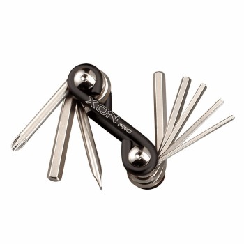 Multitool 8in1 en aluminium tournevis + hexagonal - 1