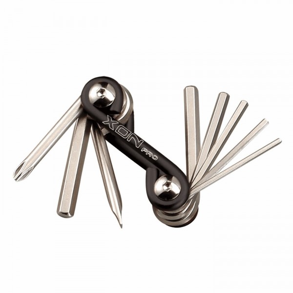 Multitool 8in1 en aluminium tournevis + hexagonal - 1