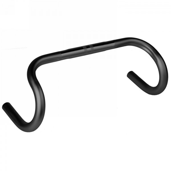 Racing handlebar, 400mm (centre-to-centre), aluminium, black, with groove for brake cable, mv - 1