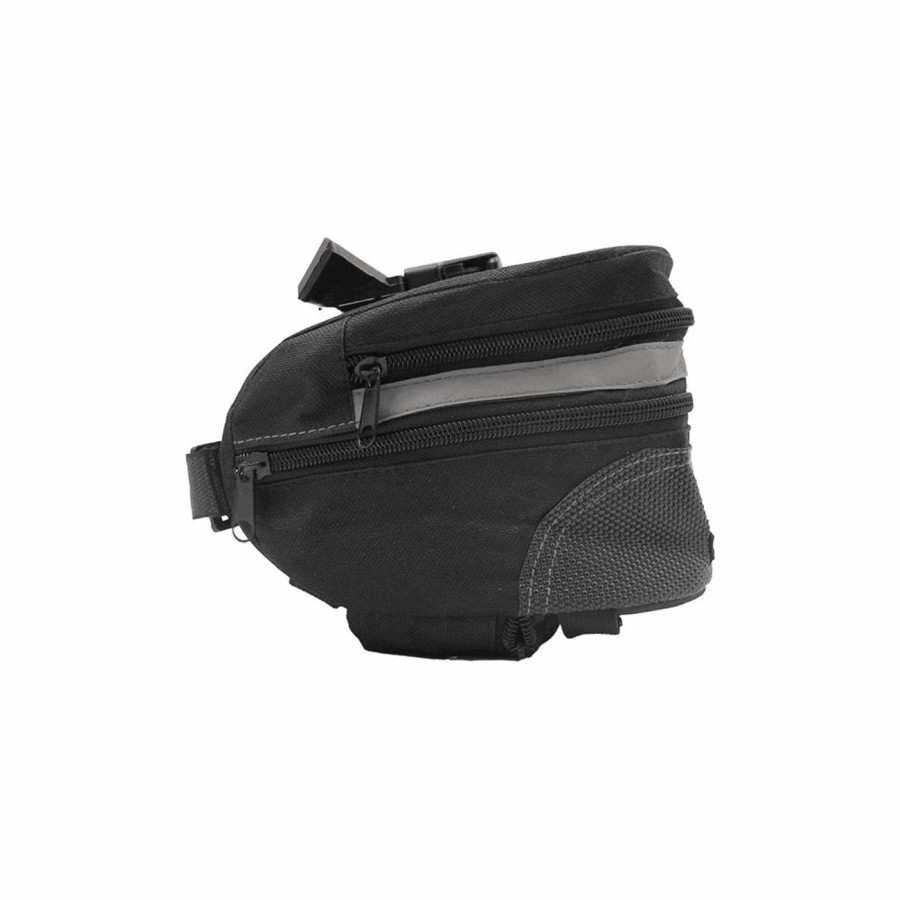 Semi-rigid underseat cycle bag 20x12x14cm with waterproof cover - 1