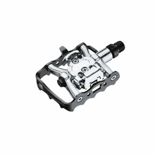 Paire de pédales dual function avec cales en aluminium spd system compatibles vp-c51 - 1