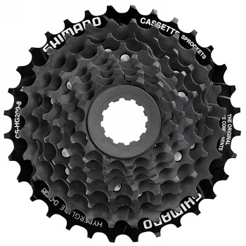 cassette sprocket shimano cs-hg200-8, 8-speed, 12-14-16-18-21-24-28-32(br), bulk - 1