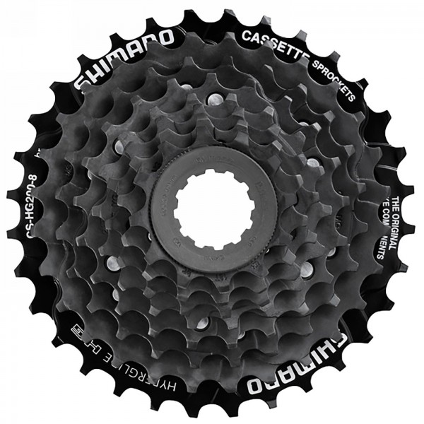 cassette sprocket shimano cs-hg200-8, 8-speed, 12-14-16-18-21-24-28-32(br), bulk - 1