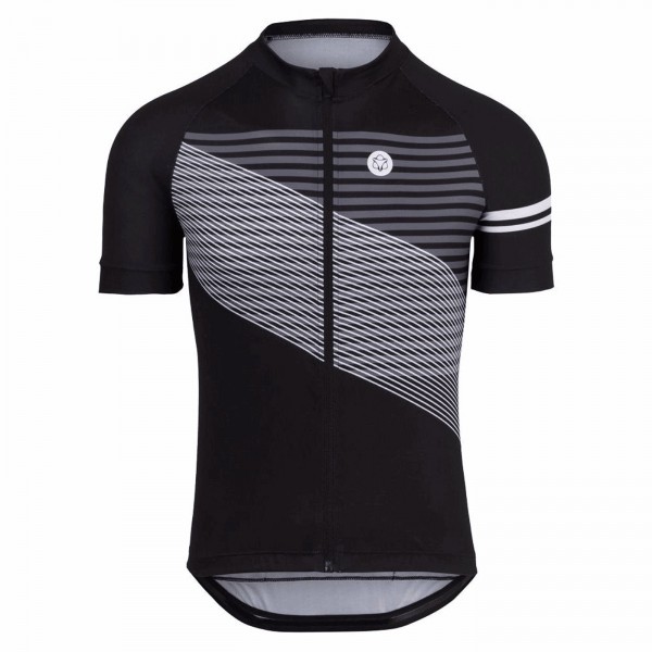 Maglia striped sport uomo nero - maniche corte taglia l - 1 - Maglie - 8717565630772