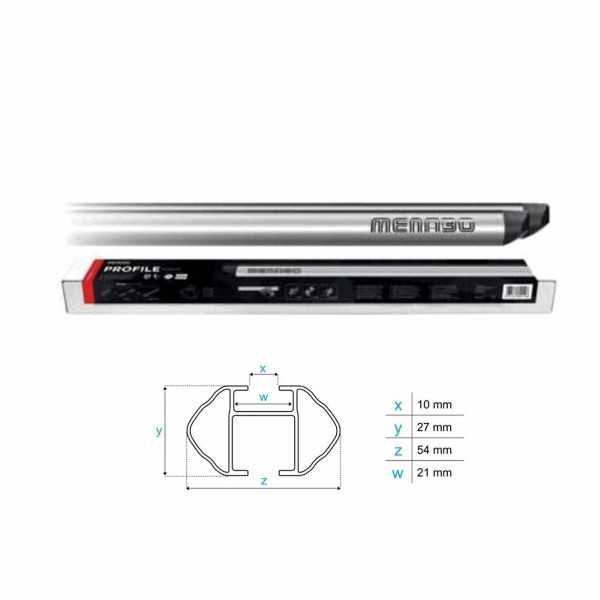 Profil-dachträgerstange 54 x 21 mm – länge größe xl - 1