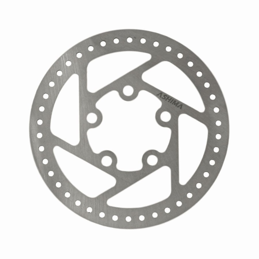 Brake disc for electric scooter 110mm silver - 5 hole connection - 1
