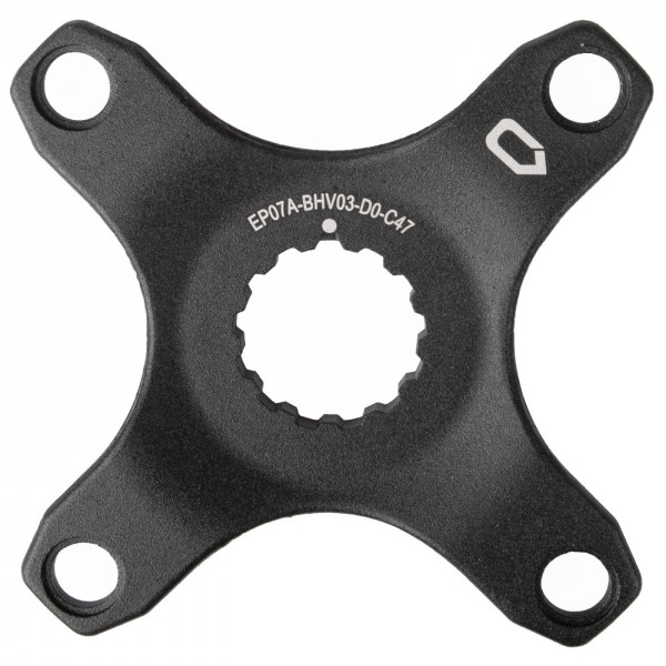 Spider, for bosch gen4 system, for chain line 50 mm, aluminium, without chain guard mount, black anodised, on euro hole card - 1