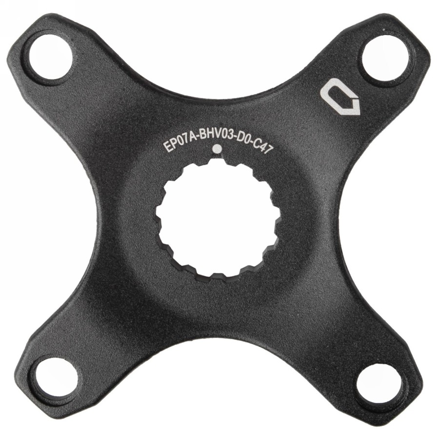 Spider, pour système bosch gen4, pour ligne de chaîne 50 mm, alu, sans logement de garde-chaîne, noir anodisé, sur carte eurotro